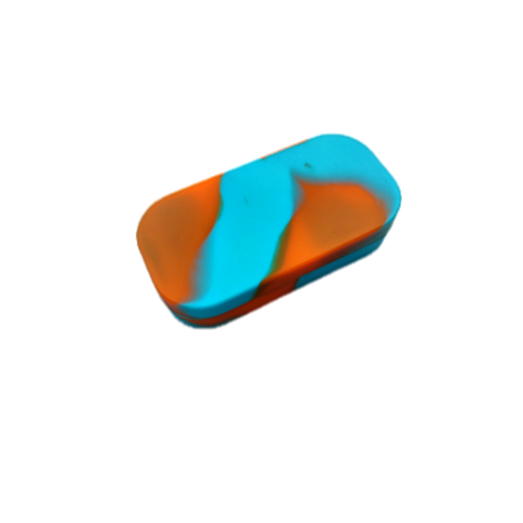 Pojemnik Silikonowy na DAB, WAX z 7 komorami - Niebiesko/Pomarańczowy
