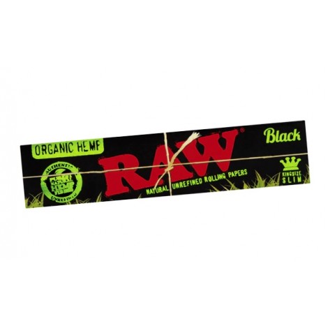 Bibułki RAW Black - Organic Hemp KS Slim