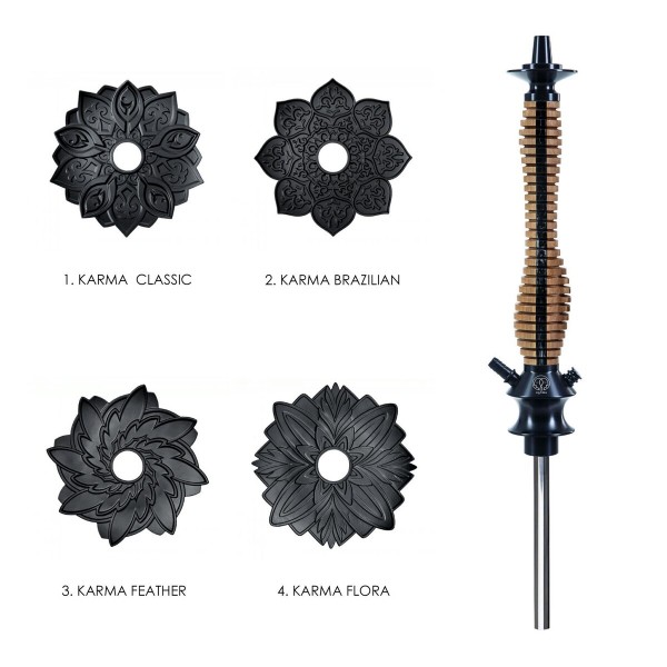 Shisha KARMA 3.0 - Stripe Black Brazilian (Korpus)