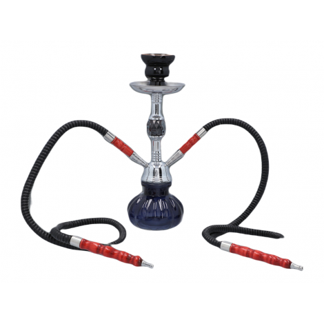 Shisha Pączek LUX 2 węże - Czarna 31cm
