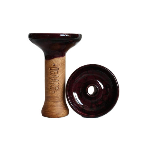 Cybuch do Shishy Funel - Oblako Glaze - Black/Red Marble