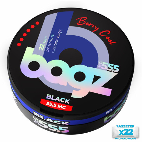 Biały Snuss - BAGZ Berry Cool 55,5mg - Mega Mocne