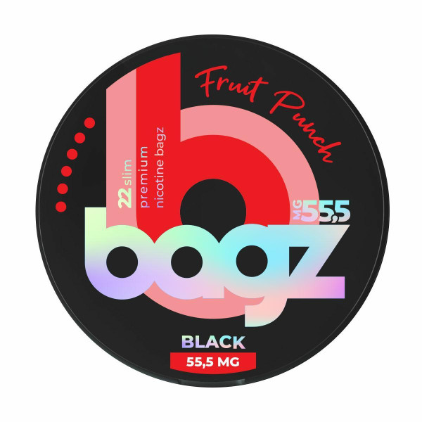 Biały Snuss - BAGZ Fruit Punch 55,5mg - Mega Mocne