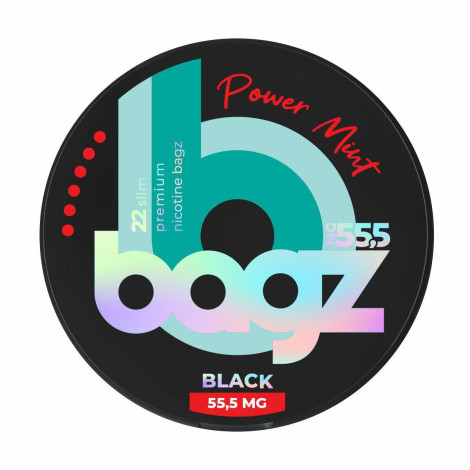 Biały Snuss - BAGZ Power Mint 55,5mg - Mega Mocne