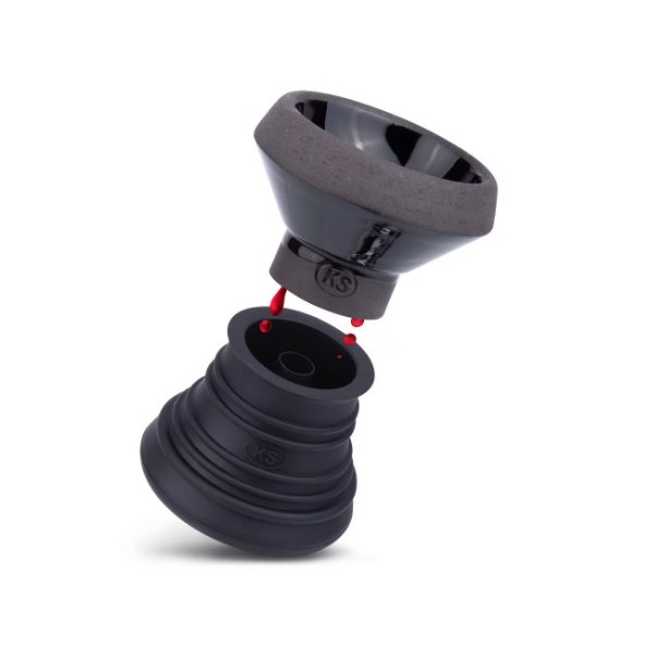 Cybuch do Shishy KS APPO Silko - Shiny Black