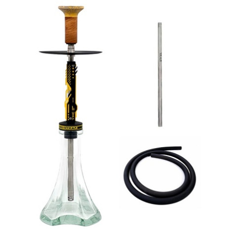 Shisha Y.K.A.P - Neo Mod Yellow - Pyramid Transparent 62cm