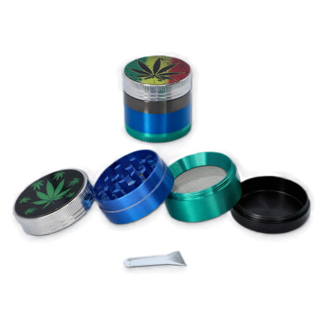 Młynek Metalowy Grass Leaf - Kolorowy (1-2218)