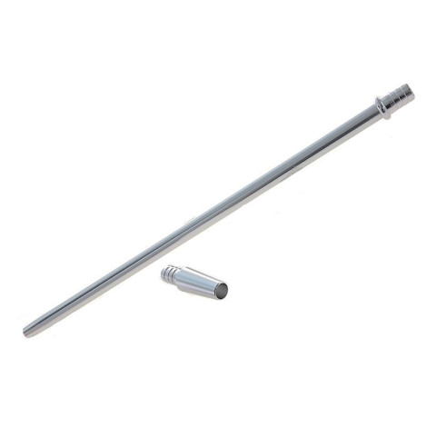 Ustnik do Shishy Metal Silver + Konektor 35,5 cm