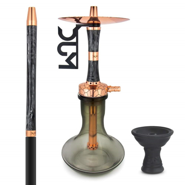 Shisha DUM - KAZAN Small Gold Black SS68 - 45cm