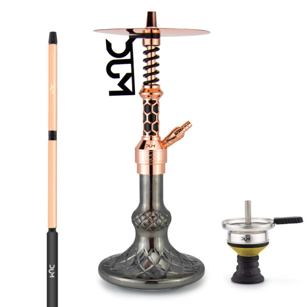Shisha DUM - Hydraulique Dore SS25 - Gold Black 55cm