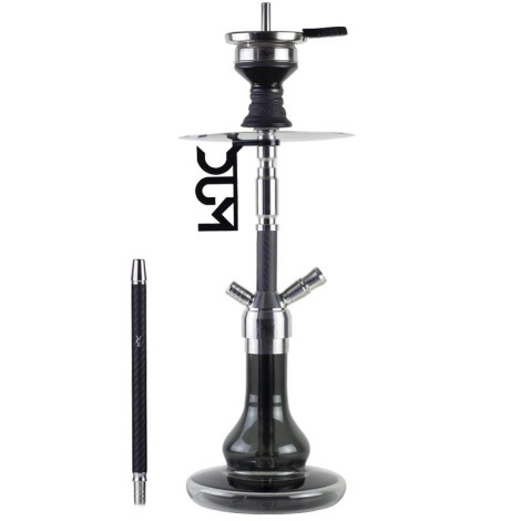 Shisha DUM - Half Carbon SS55 - Black 60cm