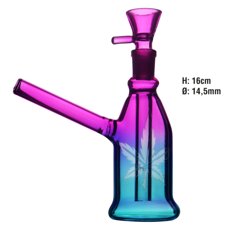 Bongo Szklane - Micro Ganja Leaf 16cm (2677)