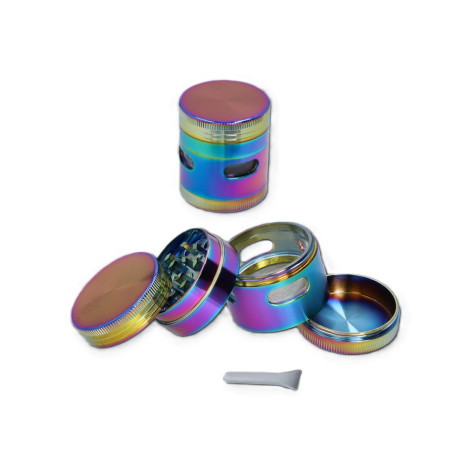 Młynek do Tytoniu z Okienkiem - Rainbow (1-2252)