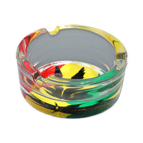 Popielniczka Szklana Ganja Leaf