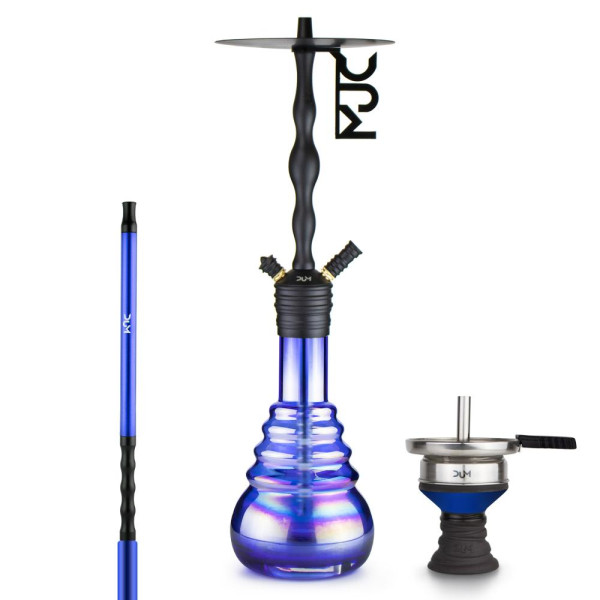 Shisha DUM - D50 Blackmat - Blue 70cm