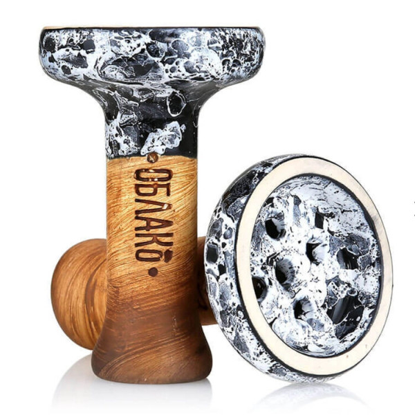 Cybuch do Shishy OBLAKO - White-Black Marble