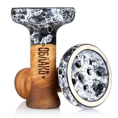 Cybuch do Shishy OBLAKO - White-Black Marble