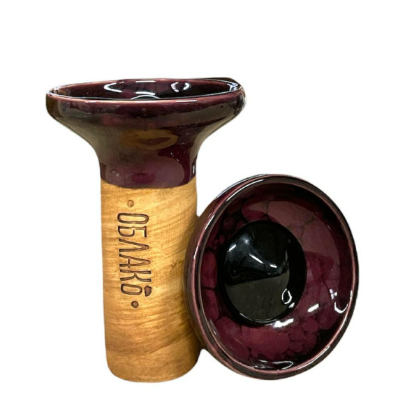 Cybuch do Shishy - Oblako Flow - Black on Wine-Black Marble