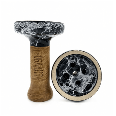 Cybuch do Shishy OBLAKO - Black-White Marble