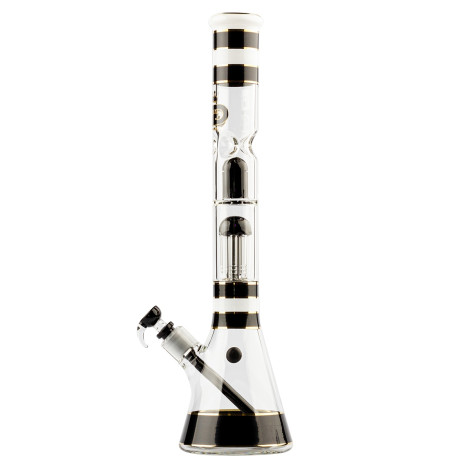 Bongo Grace Glass - Golden Line Black Beaker - 46cm (GG10005BK)