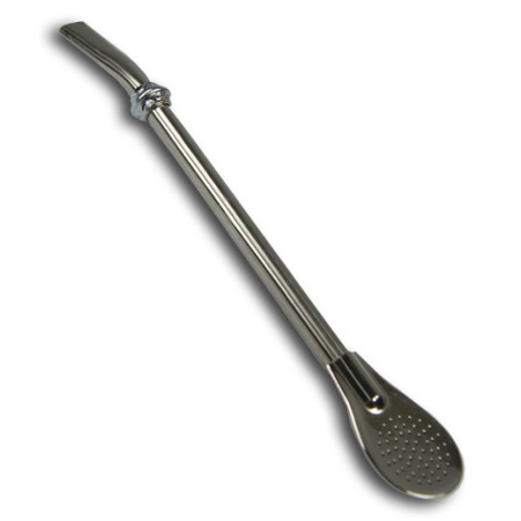 Bombilla do Yerby - Mercedes/Liza z pierścieniem - Nierdzewna