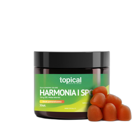 Żelki CBD Topical - Harmonia i Spokój - Pomarańczowe