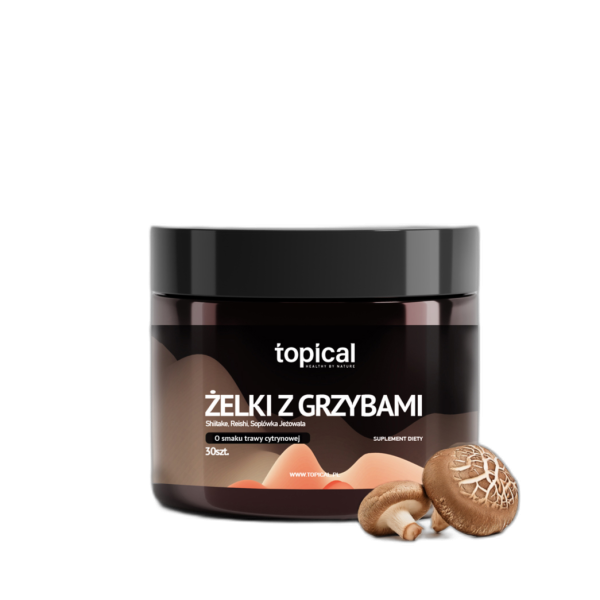 Żelki Topical z Grzybami / Adaptogenami - Trawa Cytrynowa