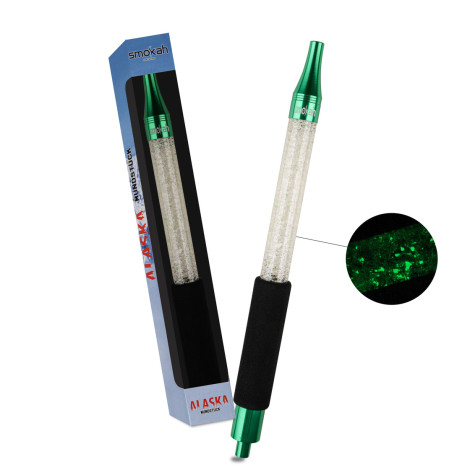 Świecący Lodowy Ustnik do Shishy Smokah Green - Glow Green - 38cm