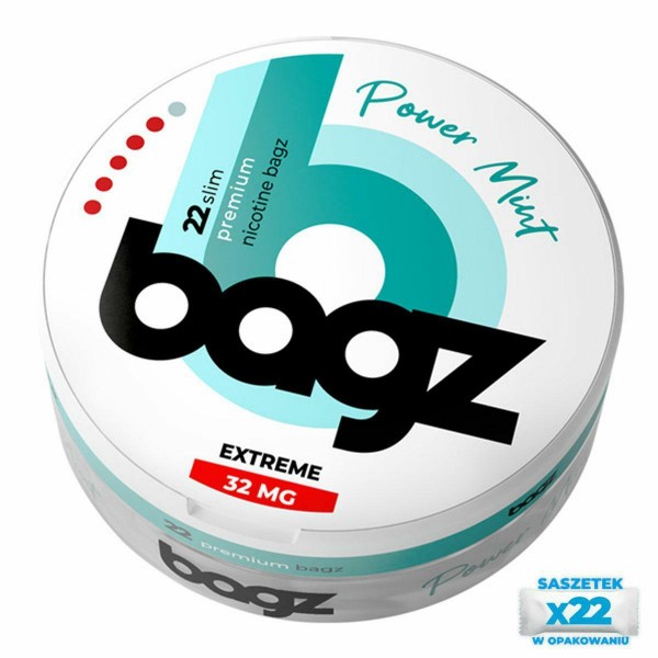 Biały Snuss - BAGZ Power Mint 32mg