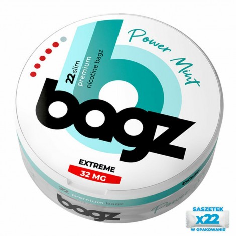 Biały Snuss - BAGZ Power Mint 32mg