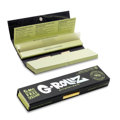 Bibułki G-ROLLZ + Filtry - Medicago Sativa - Extra Thin 50szt.