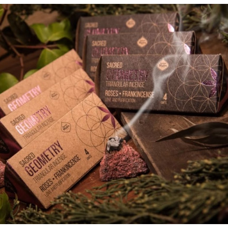 Kadzidełka Naturalne Sagrada Madre - GEOMETRY - Roses & Frankincense