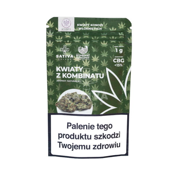 Susz CBG - KWIATY Z KOMBINATU - ok.15% CBG - 5 g