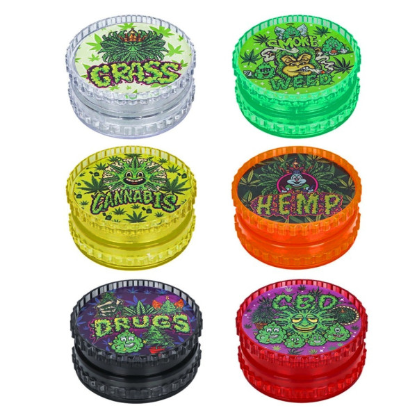 Młynek do Tytoniu Akrylowy - Suger Skull