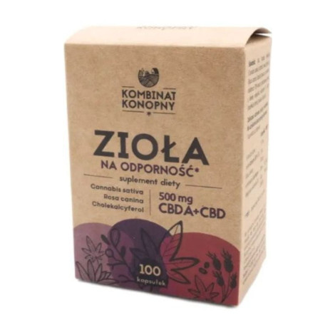 Zioła CBD Na Odporność w kapsułkach - Kombinat Konopny