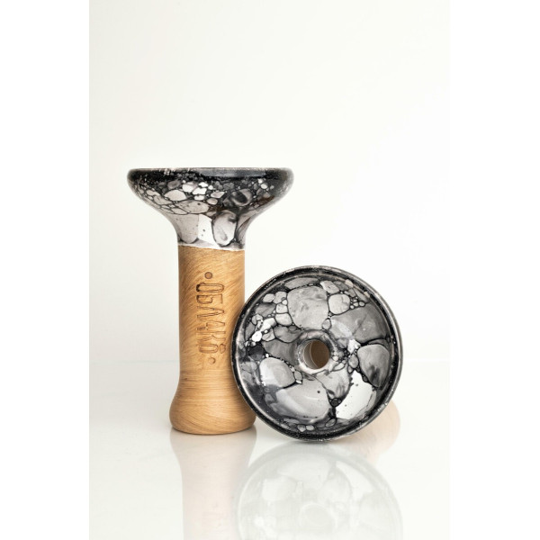 Cybuch do Shishy Funel - Oblako White Black Marble