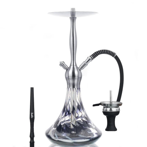 Shisha Aladin ALUX - Captain Silver Black 55cm