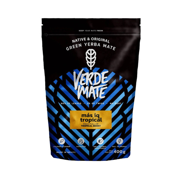 Yerba Mate - VERDE MATE Mas IQ Tropical 0,4kg