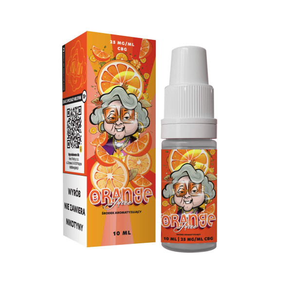 Liquid do E-Papierosa CBG 25mg/ml - Babcia Marysia - "Orange Juice"
