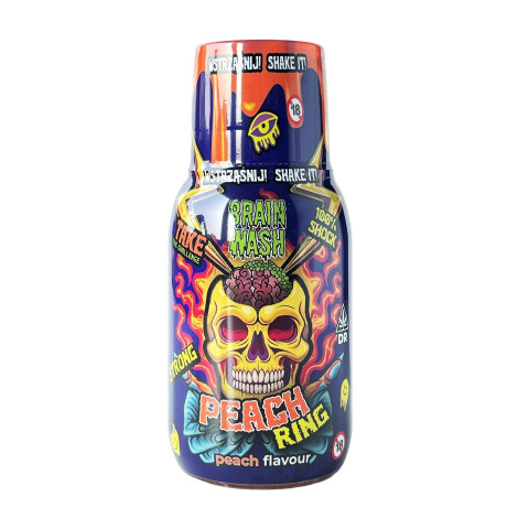 Shot Konopny - Brain Wash - Peach Ring 100ml