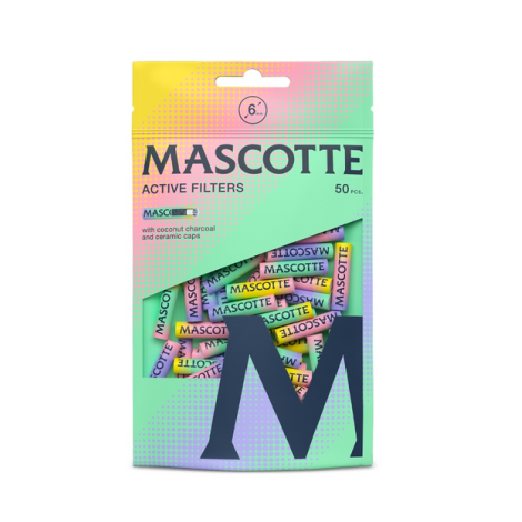 Filtry Węglowe Mascotte - Slim Rainbow 50szt