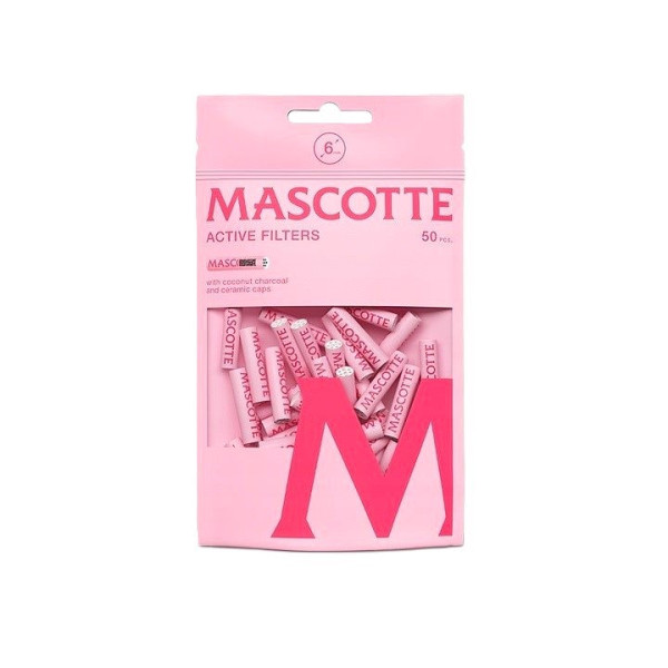 Filtry Węglowe Mascotte - Slim Pink 50szt