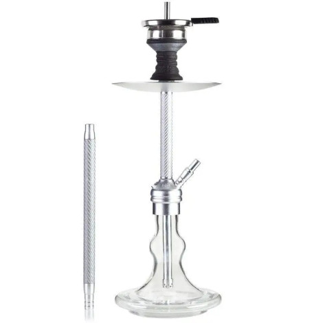Shisha H2 - Fresh Carbon H16 - Silver 49cm
