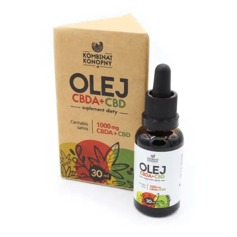 Olej RAW CBDA + CBD 4% 30ml - Kombinat Konopny 1000mg