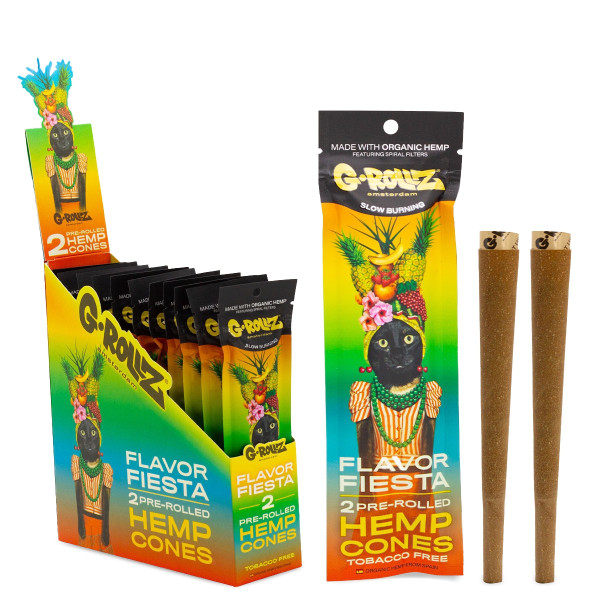 Blunty G-ROLLZ 2 szt - Hemp Cones - Flavor Fiesta
