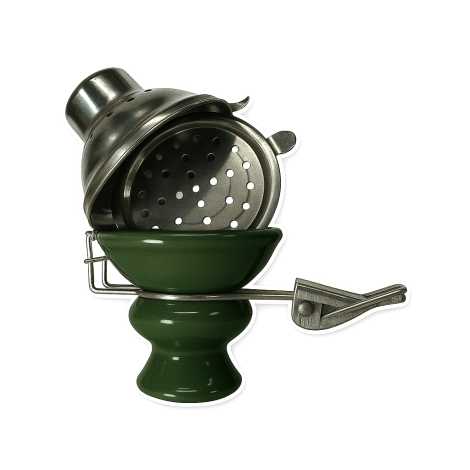 Cybuch z Kominkiem - Ciemno Zielony