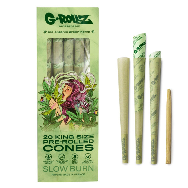 Skręcone Bibułki G-ROLLZ 20szt - Colossal Dream King Size