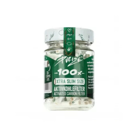 Filtry Węglowe PURIZE XTRA SLIM - White 100szt