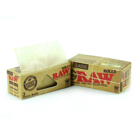 Bibułki RAW Rolls 3m King Size Classic