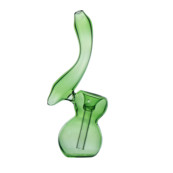 Bongo Mikro - Fajeczka Lufka Szklana Bubbler Green 14cm (09708)